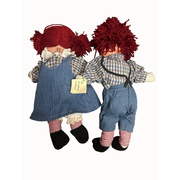 Raggedy Ann & Andy Dolls The Broadway Collection Hand-Painted Red Yarn Hair COA - Picture 9 of 10